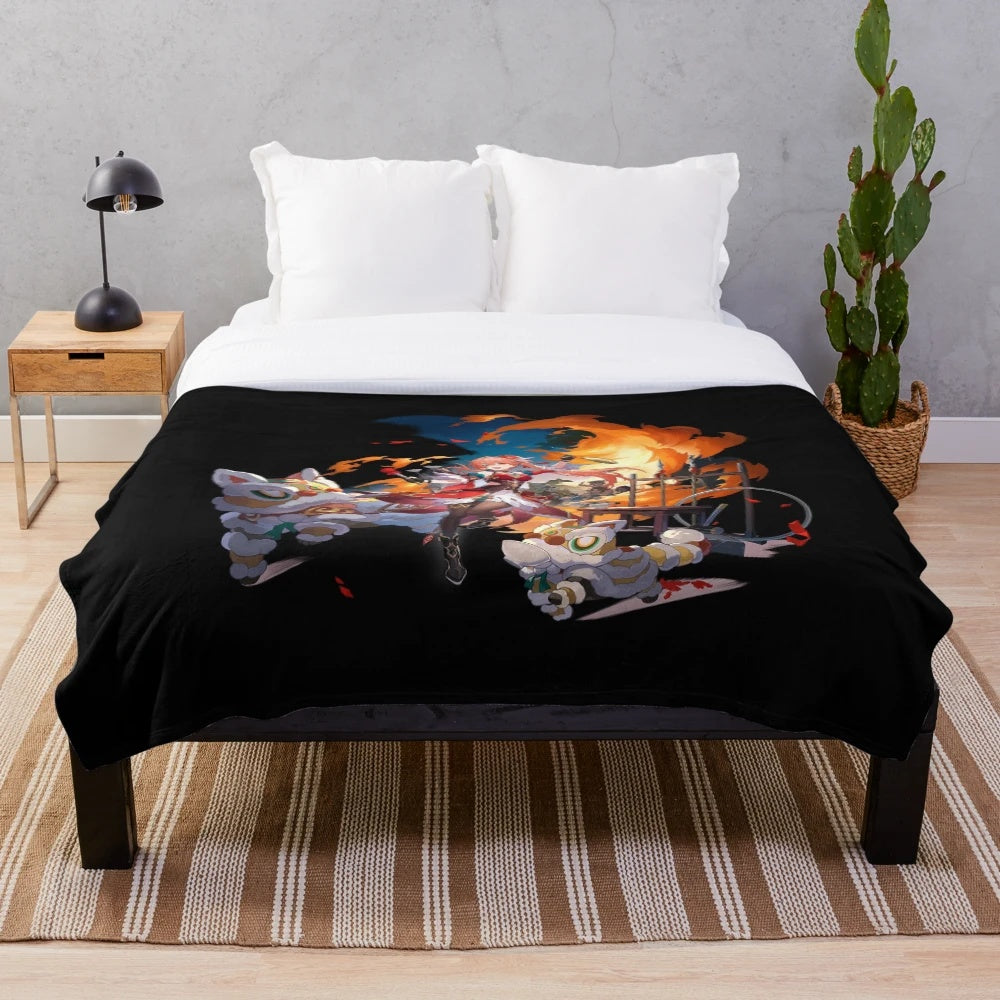 Honkai Star Rail Guinaifen Anime Style Plush Blanket