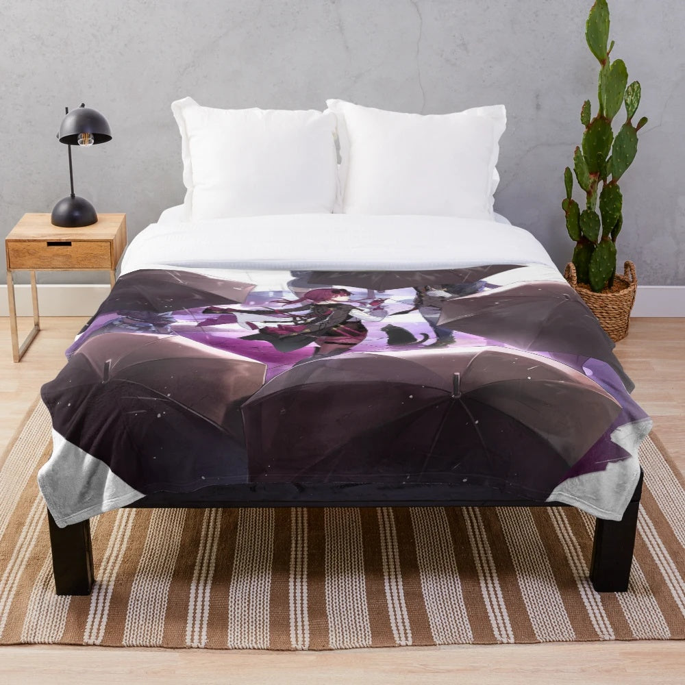 Honkai Star Rail Kafka Plush Blanket