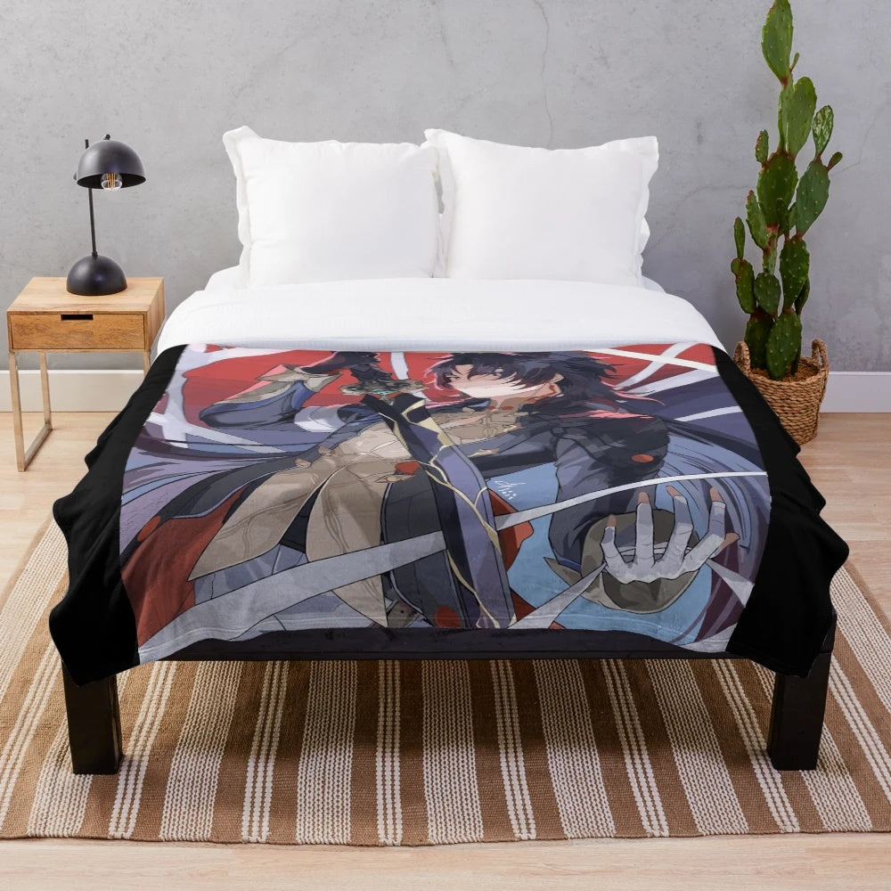 Honkai Star Rail Blade Inspired Plush Blanket