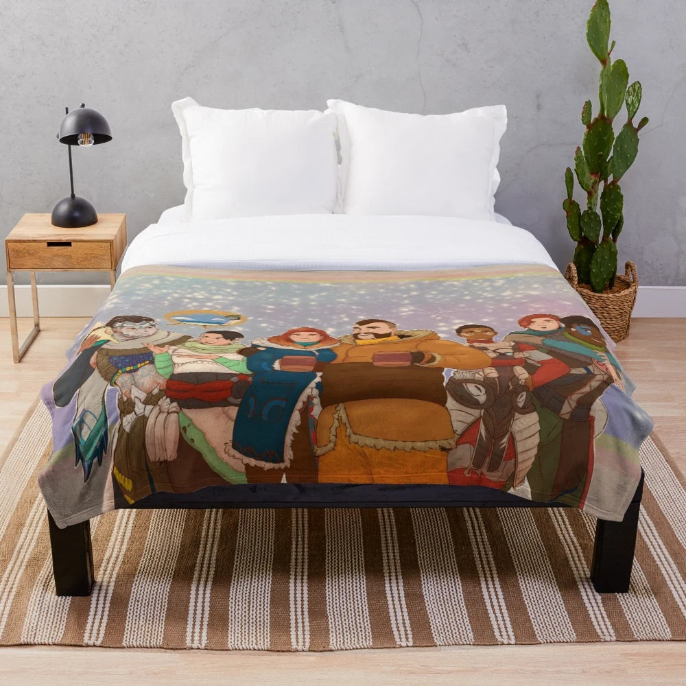 Horizon Forbidden West and Horizon Zero Dawn inspired plush blanket