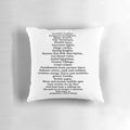 Horrible Histories-inspired decorative pillow with theme song design