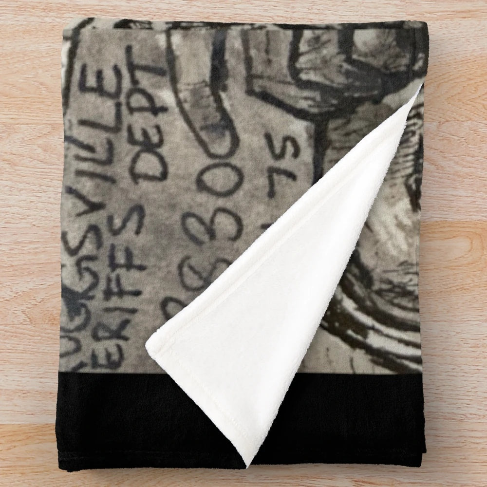 Devils Rejects inspired horror movie plush blanket