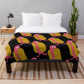Hot Dogs Plush Blanket for Kids and Foodies