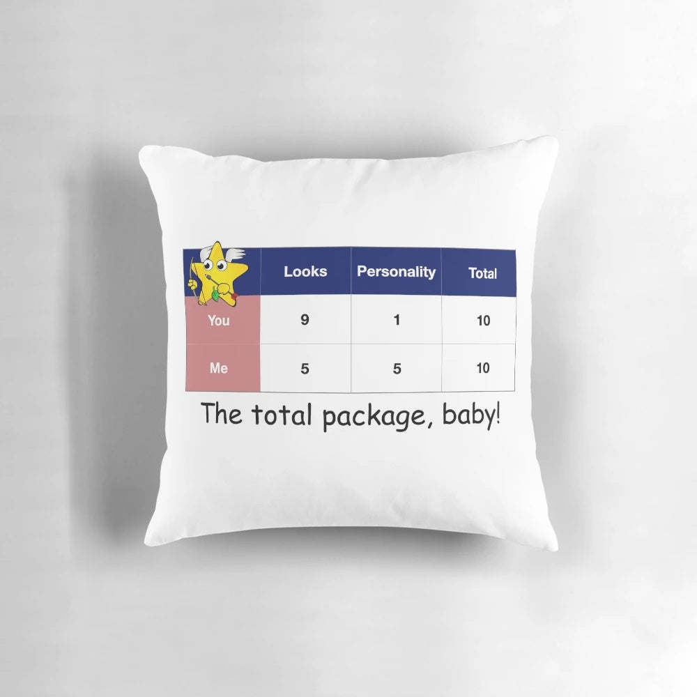 Hotness Scale 8 Novelty Pillow with Cute and Playful Design