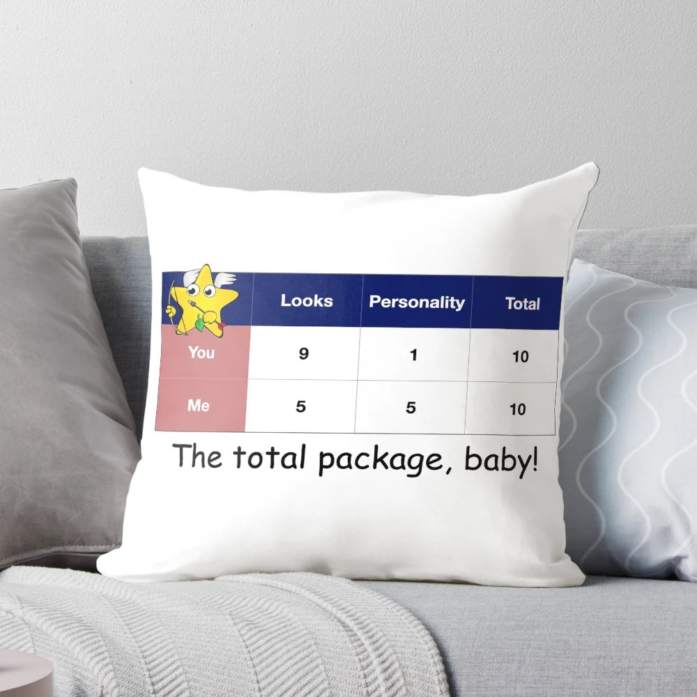 Hotness Scale 8 Novelty Pillow with Cute and Playful Design