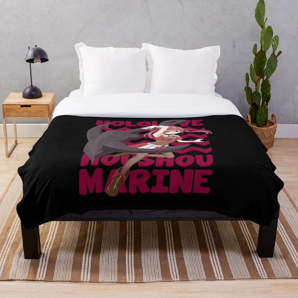Houshou Marine hololive anime plush blanket