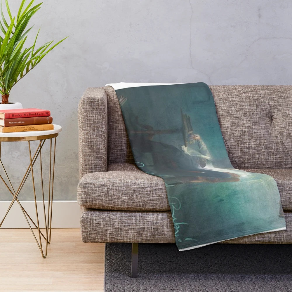 Hozier-inspired plush blanket featuring the album cover design