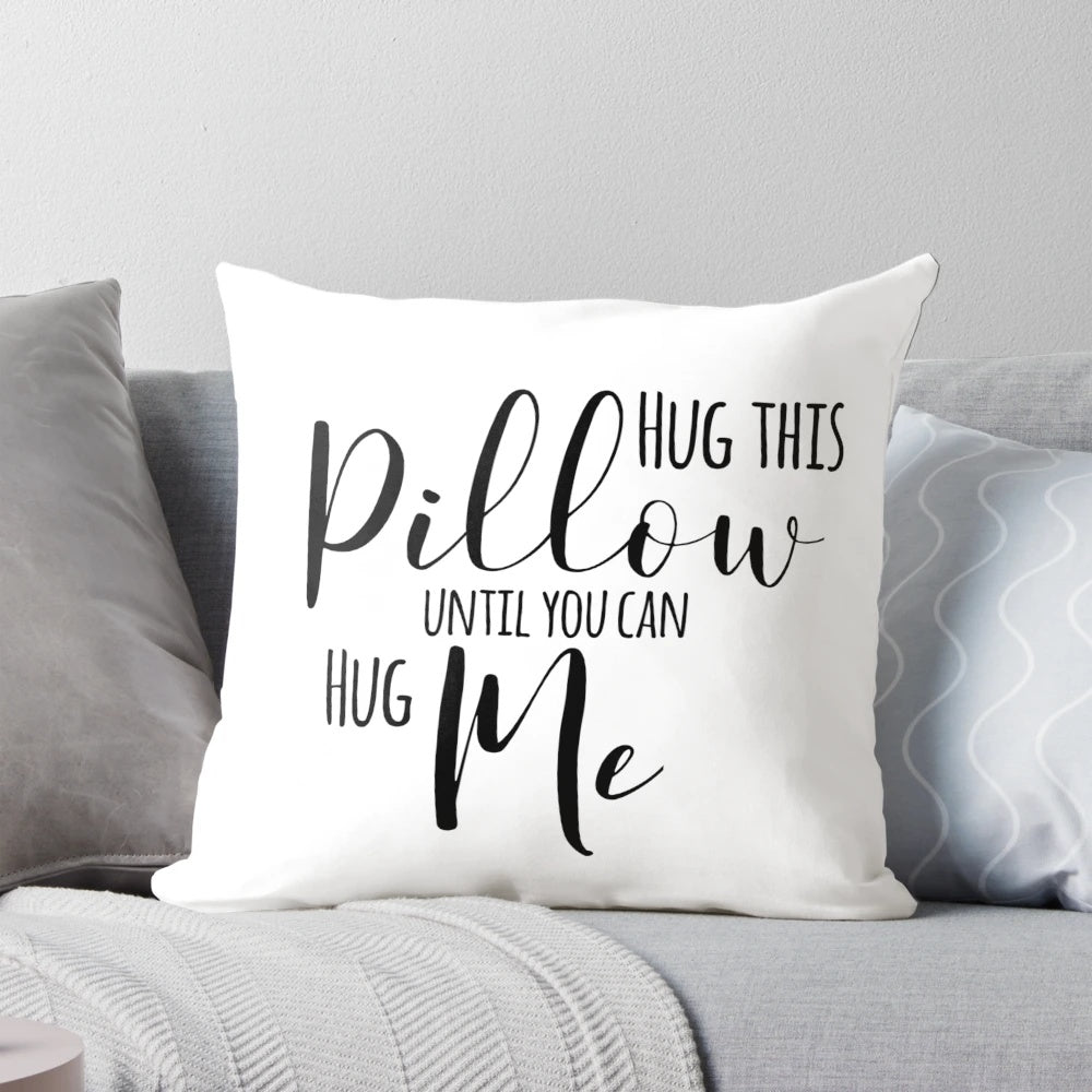 Plush hug pillow for long distance couples and relationships