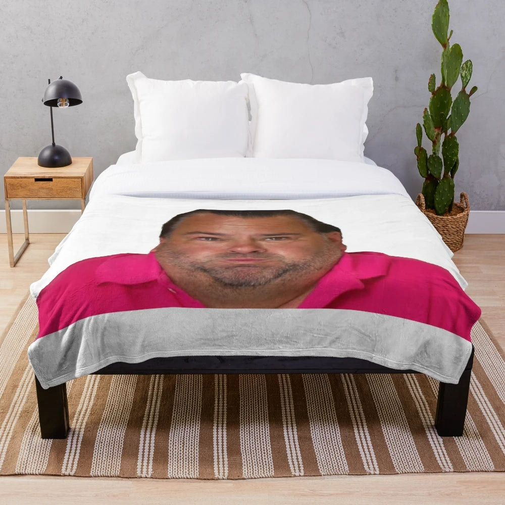 Big Ed Plush Blanket - Cozy and Soft Tribute to the 90 Day Fiancé Reality TV Personality