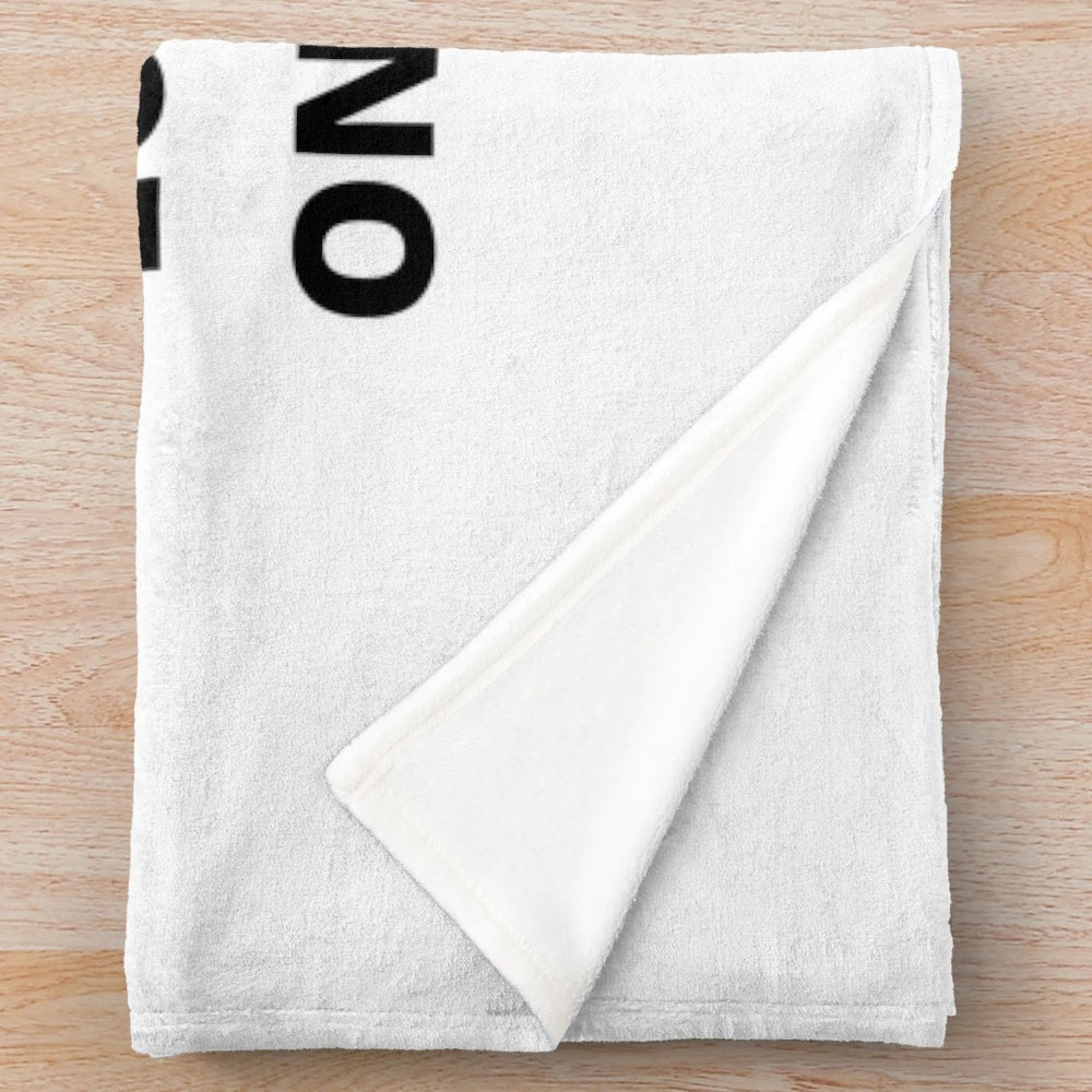 Plush blanket with humorous airplane pilot design - "Pilots Looking Down Since 1903
