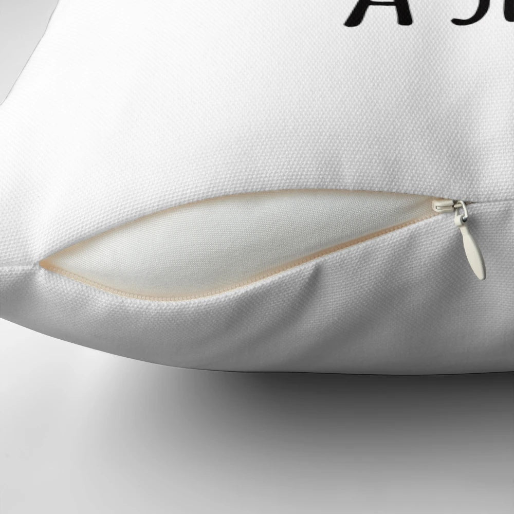 Decorative pillow with funny alcohol quote "I doubt vodka is the answer but it's worth a shot"