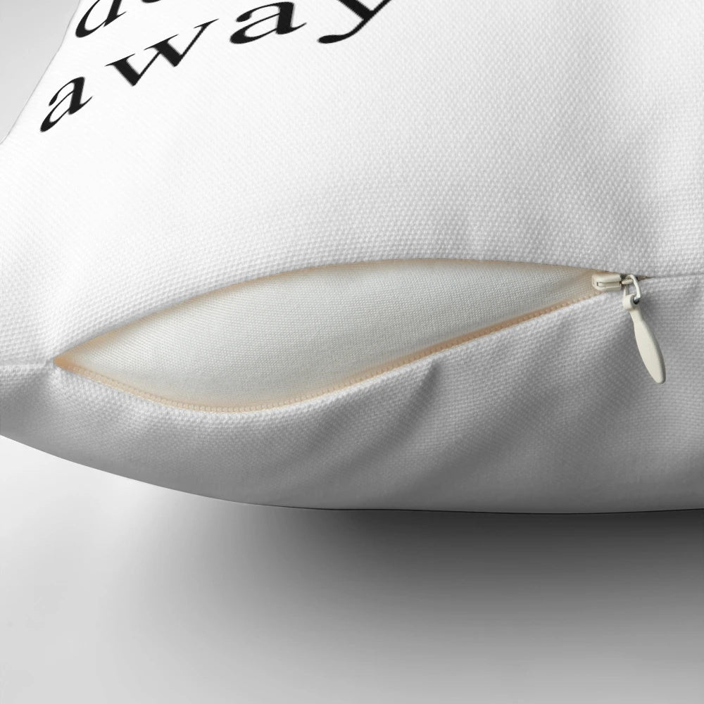 Decorative bibble meme throw pillow with barbie-inspired design