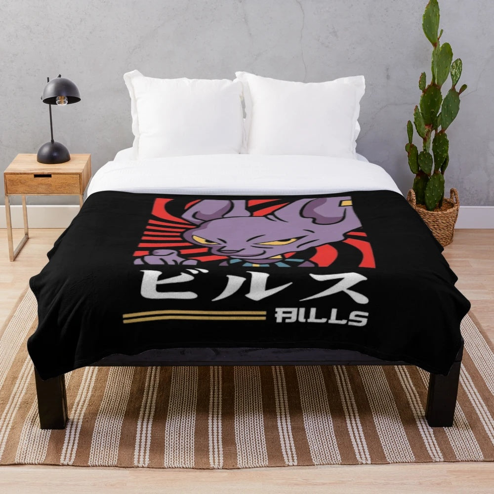 Cartoon parody plush blanket featuring pop culture humor designs