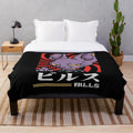 Cartoon parody plush blanket featuring pop culture humor designs