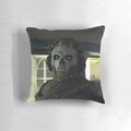 Decorative pillow featuring the iconic Ghost character from the popular video game Call of Duty: Modern Warfare 2.
