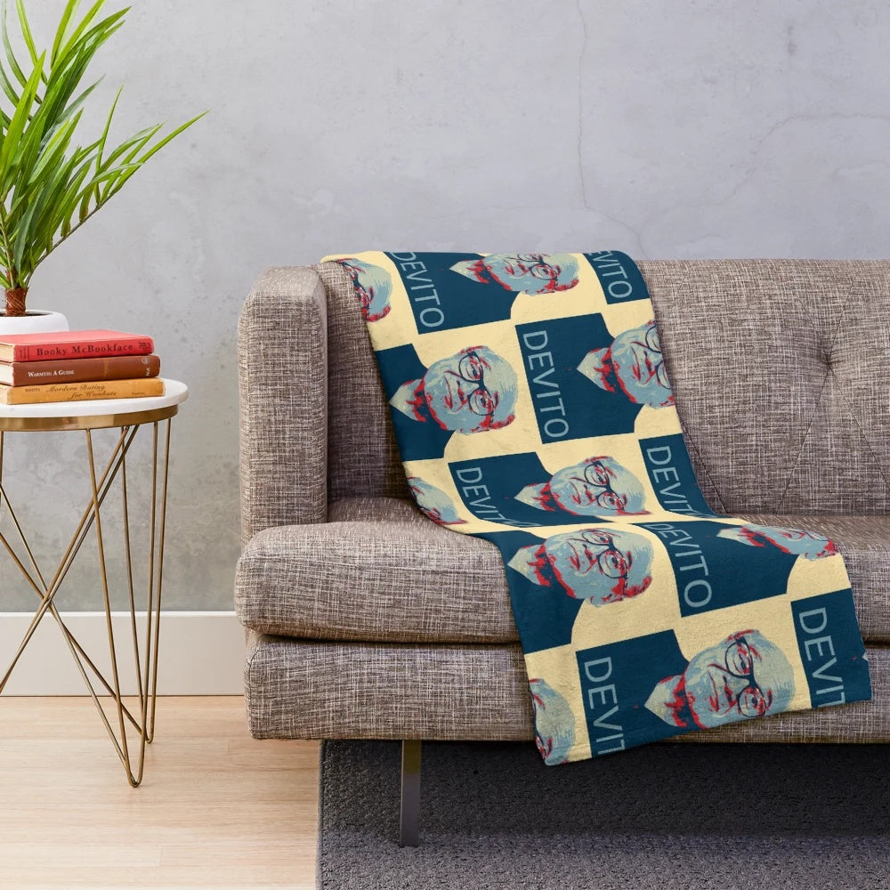 Danny DeVito inspired presidential pop art design plush blanket