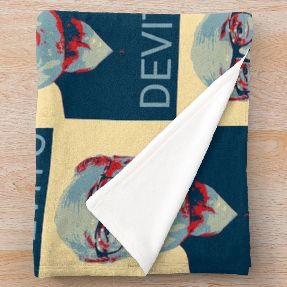Danny DeVito inspired presidential pop art design plush blanket