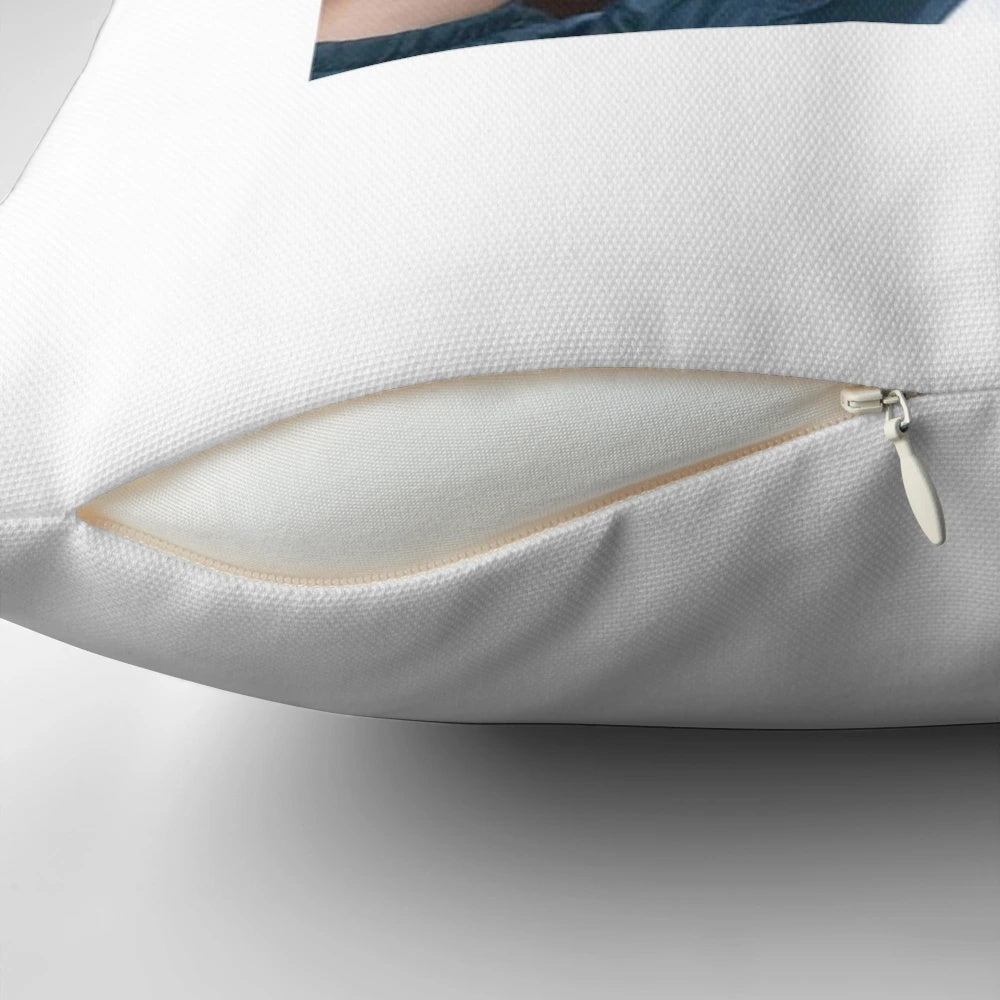 Amusing pillow featuring Adam Sandler's face and "Dayquil" branding