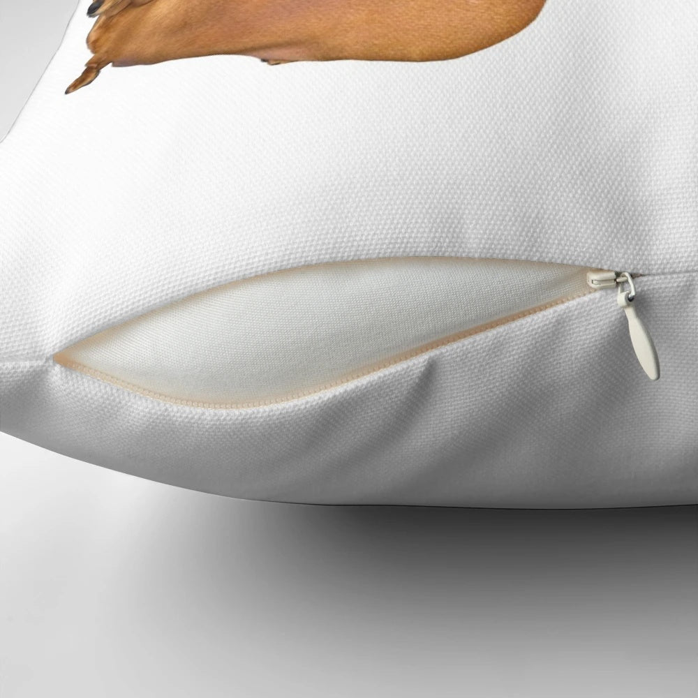 Funny "Don't Talk to Me or My Son" themed decorative pillow with meme-inspired design