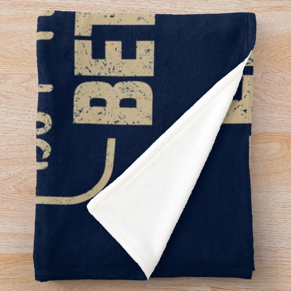 Engineer plush blanket with a funny slogan