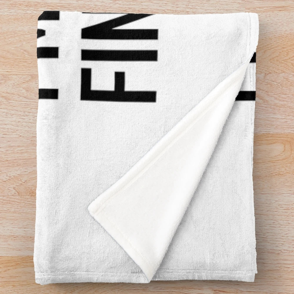 Funny finance-themed plush blanket with a cool banker design