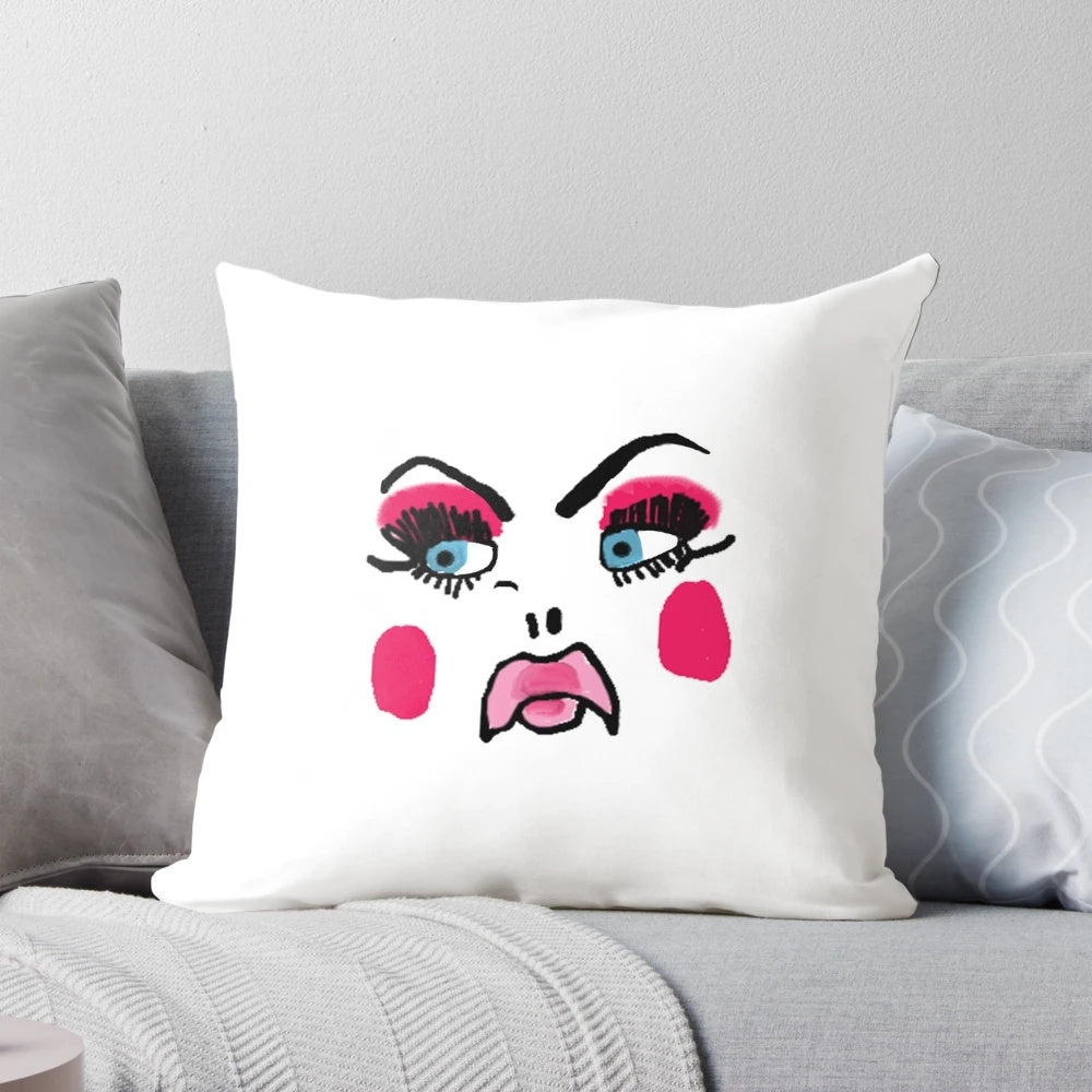 Lil Poundcake inspired plush pillow featuring a colorful, whimsical design