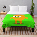 Stylish plush blanket featuring a funny meme design
