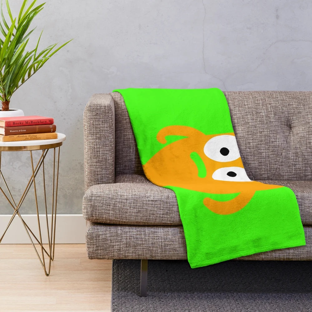 Stylish plush blanket featuring a funny meme design