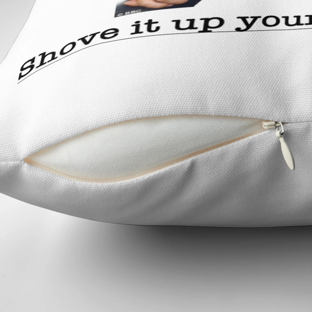 Plush Mr. G-themed pillow with a fun, comedic design