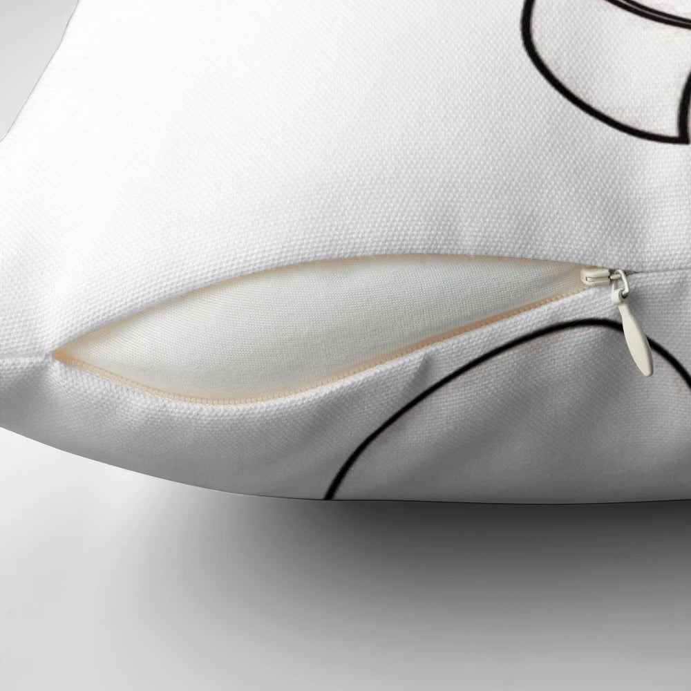 Funny and sarcastic "Shut The Fuck Up" throw pillow for home decor