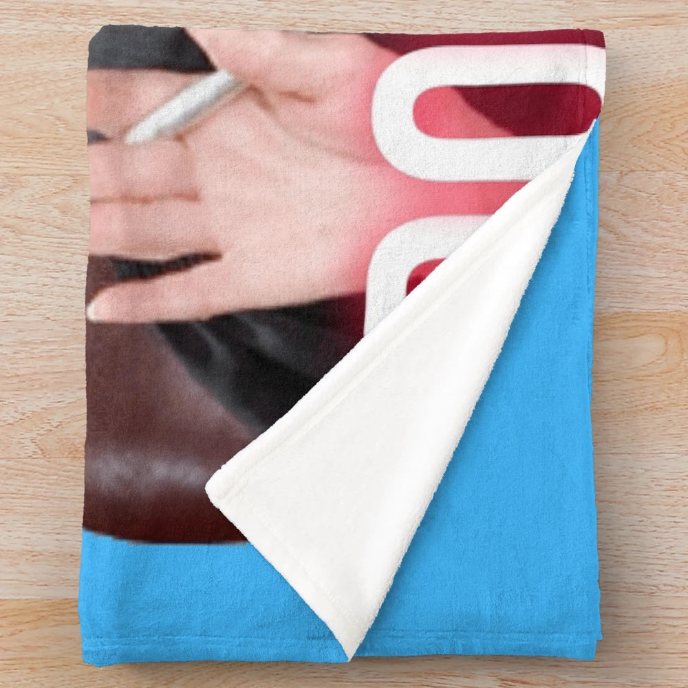 She Doesn't Care" Plush Blanket featuring a pop culture inspired design