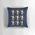 Pillow featuring caricatures of Tucker Carlson's facial expressions