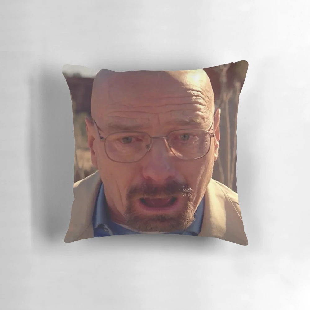 Walter White themed meme pillow featuring a funny breaking bad inspired design