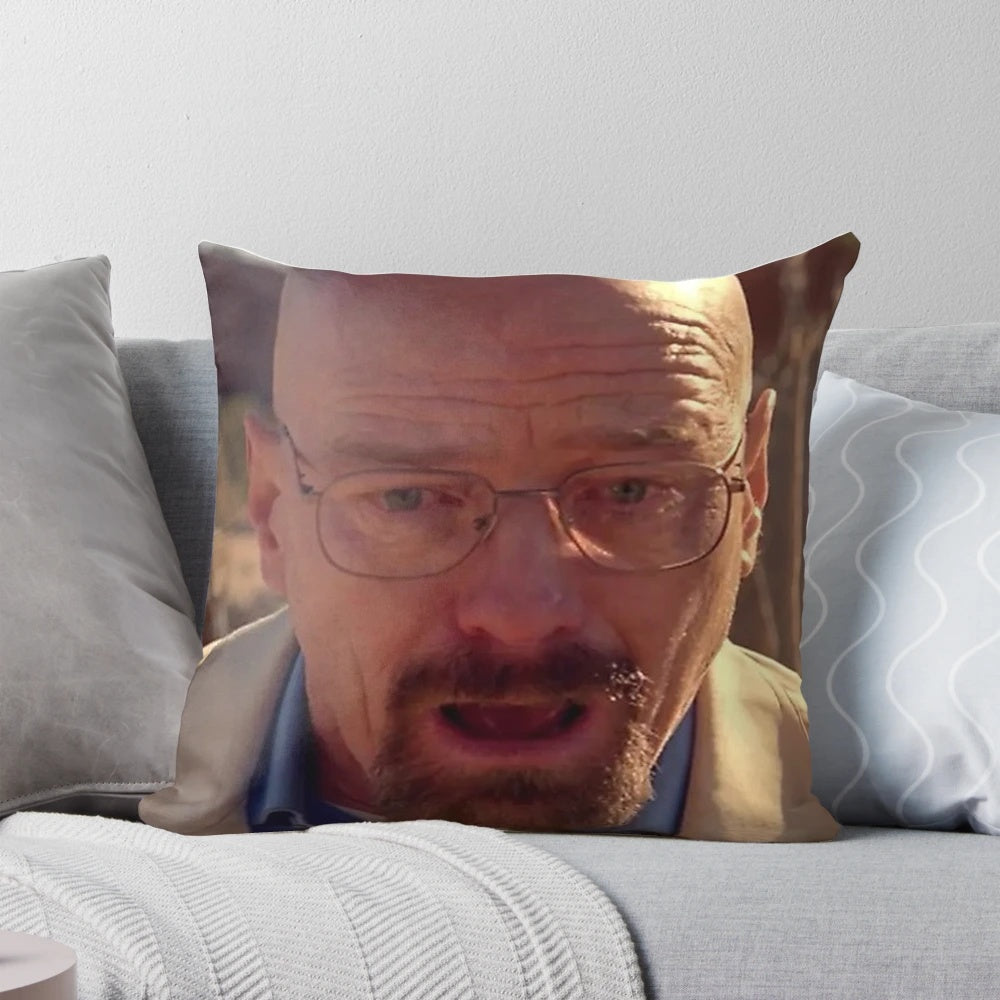 Walter White themed meme pillow featuring a funny breaking bad inspired design