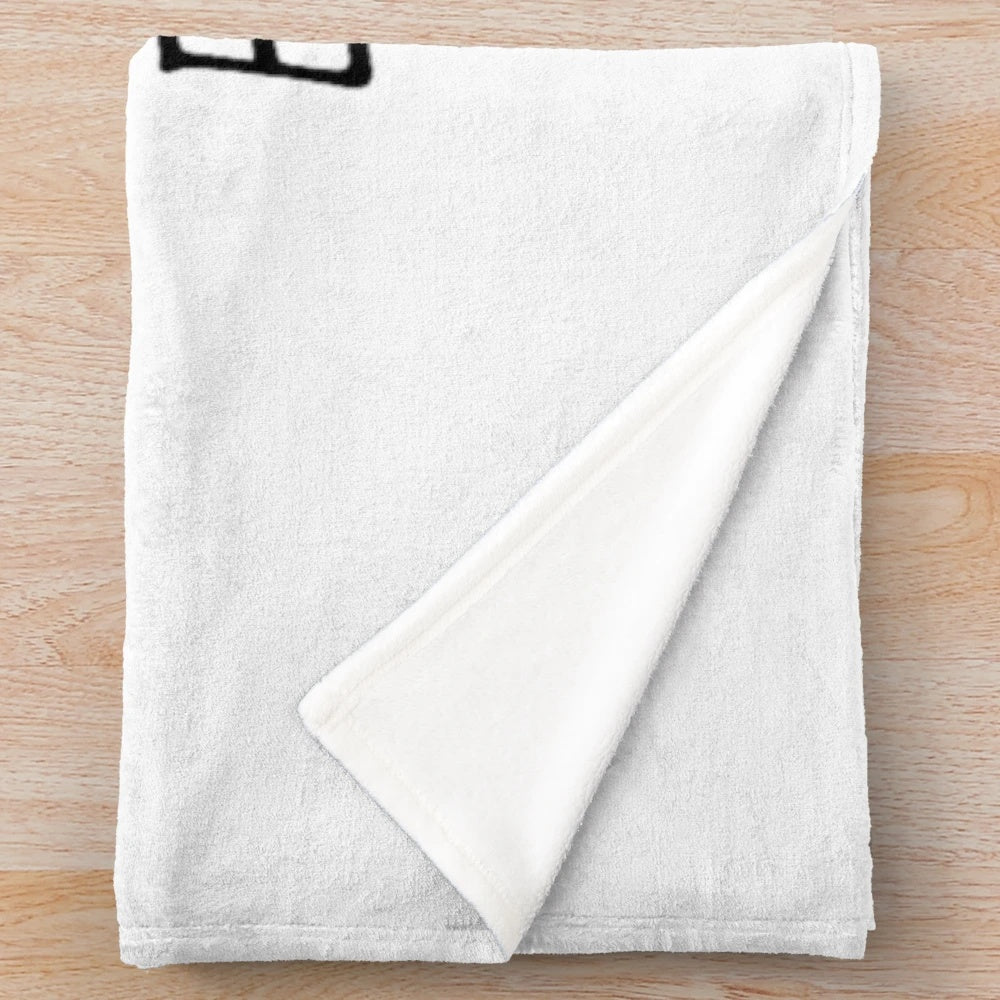 Plush blanket with 'World's Okayest Sanitation Engineer' design