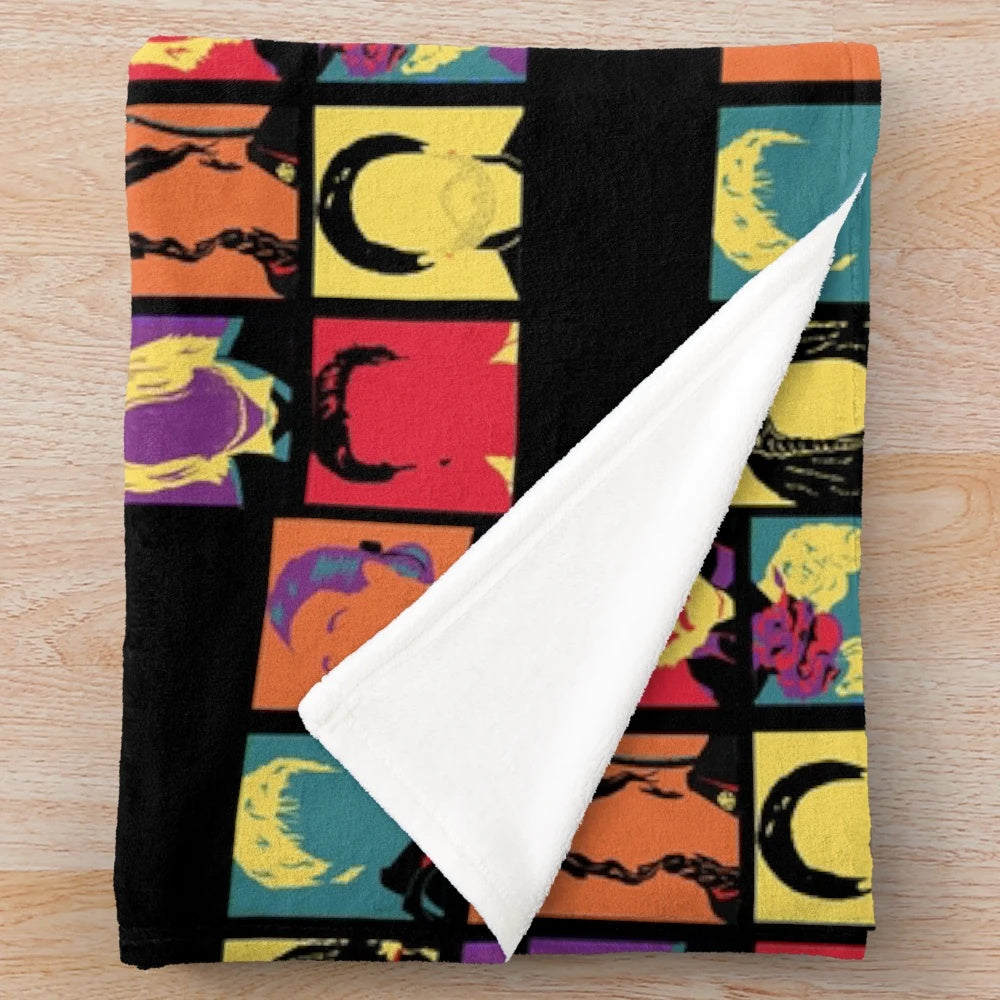 Hunger Games-inspired plush blanket with soft, cozy fabric