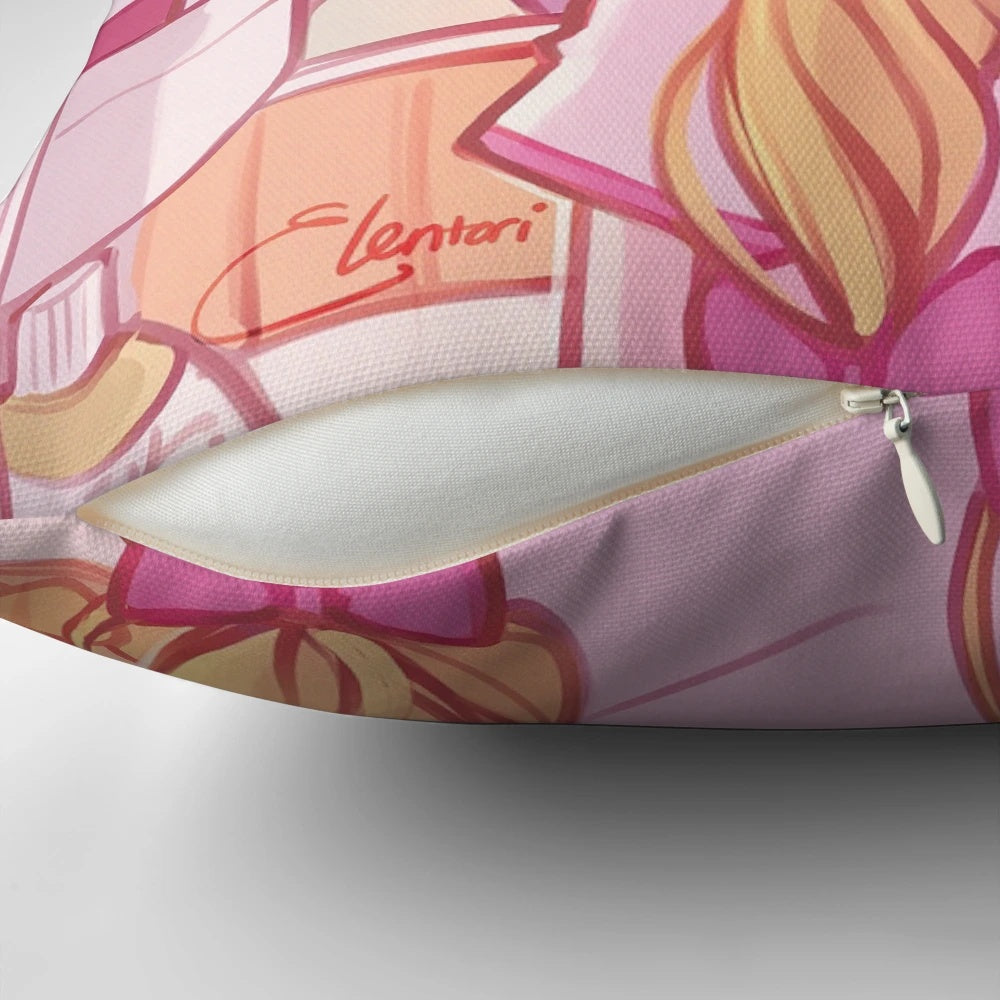 Soft and cuddly anime-inspired "I'm Hungry" pillow featuring Sailor Moon-style design