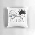 Soft, cozy pillow featuring Gon Freecss and Killua Zoldyck, the beloved main characters from the hit anime series Hunter x Hunter.