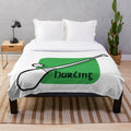 Hurling plush blanket with hurling-inspired design