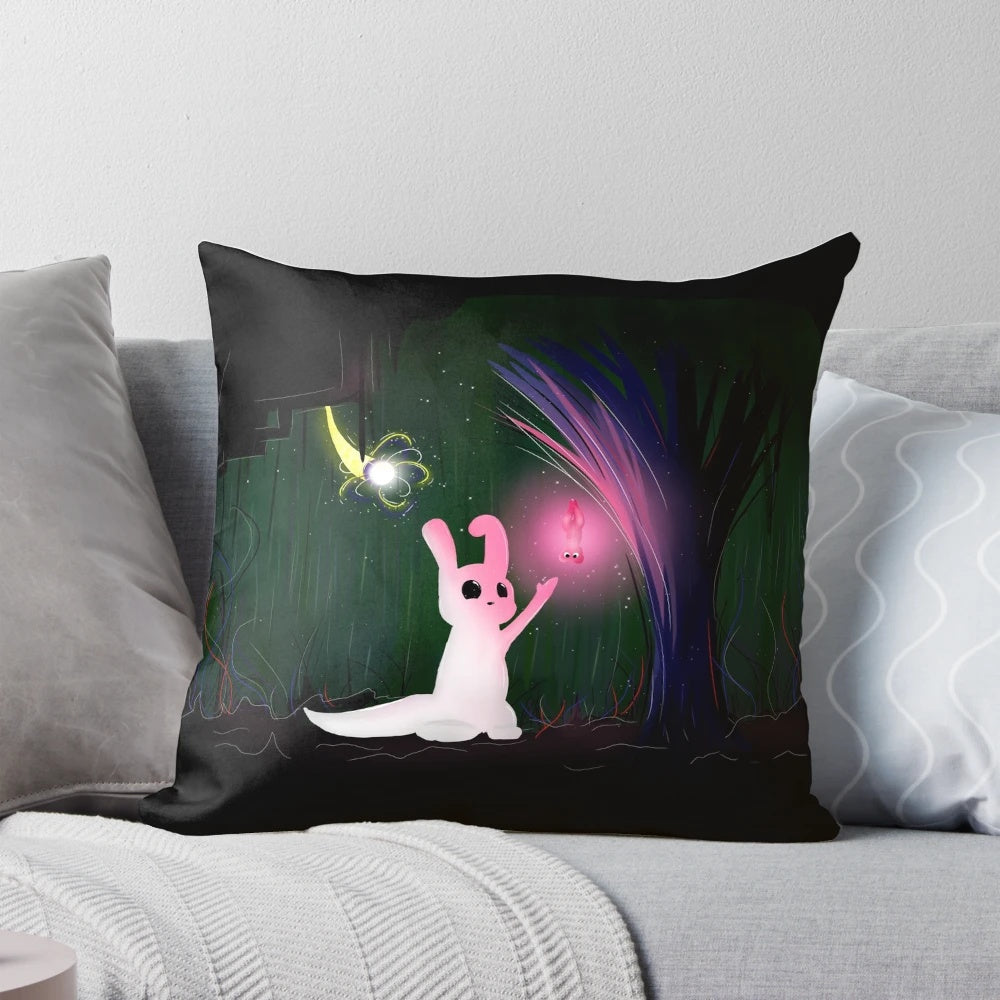 Glowing Slugcat Rain World Pillow - Soft, Cute Plush Inspired by the Popular Video Game