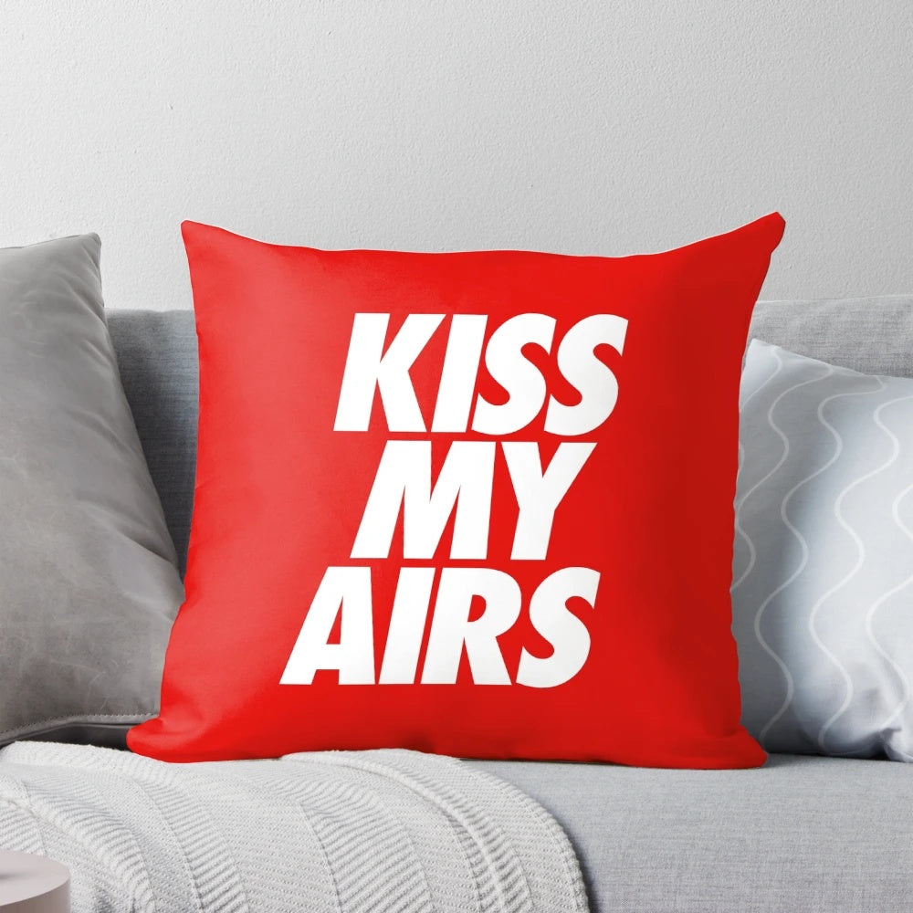 Hypebeast-inspired air jordan themed decorative pillow