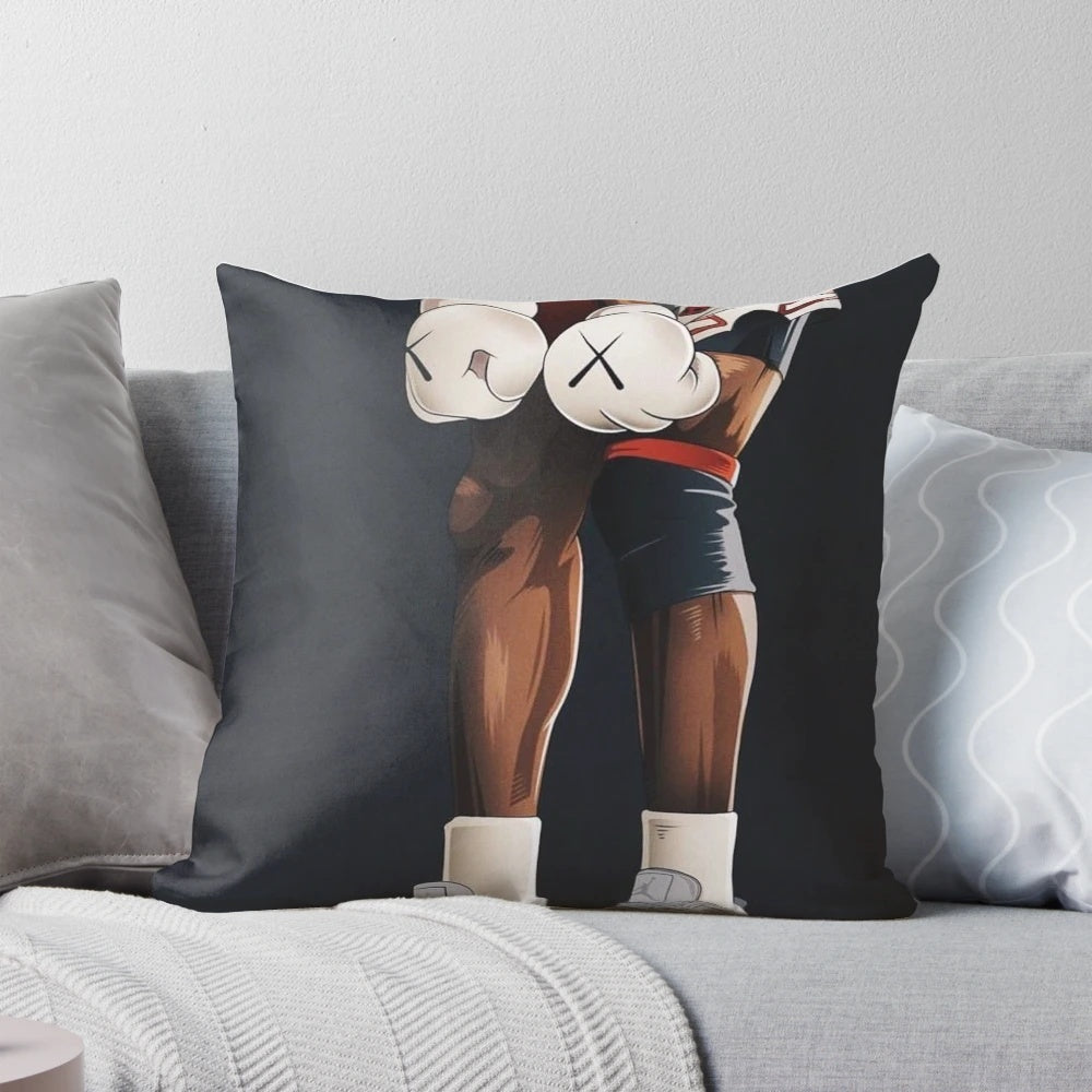Hypebeast sneaker pillow featuring a stylish, artistic design for a trendy, aesthetic room