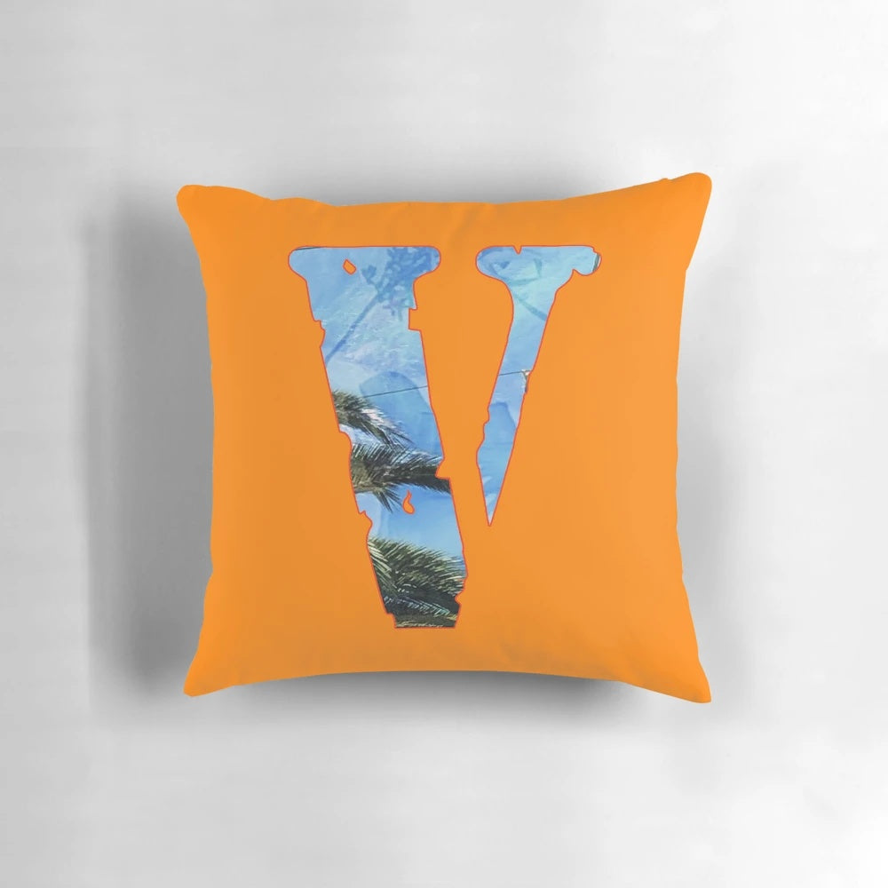 Hypebeast-inspired graphic tee design printed on a high-quality pillow