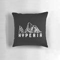 Hyperia Thorpe Park Layout Design Pillow featuring the layout of the roller coaster ride