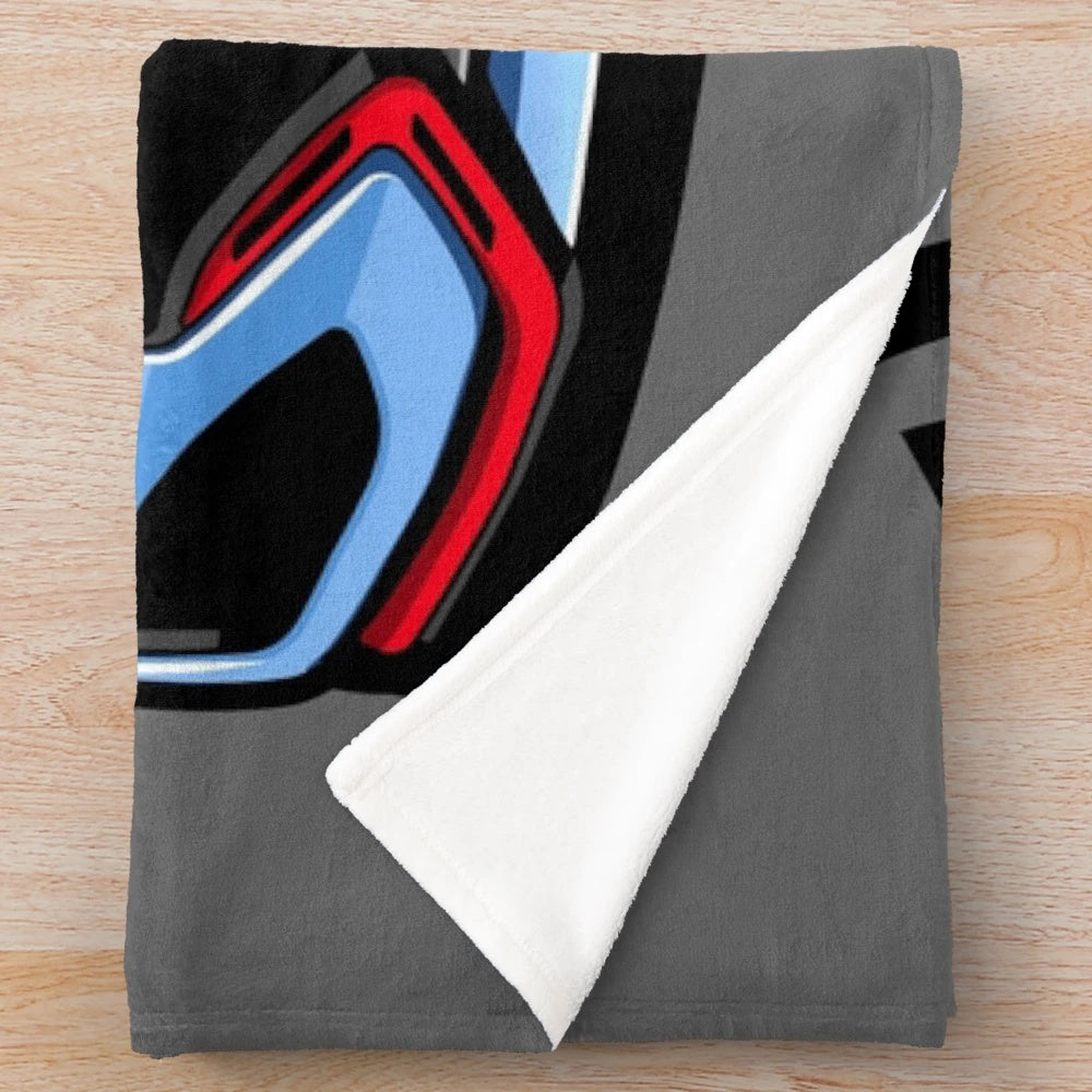 Hyundai Veloster N inspired plush blanket for car enthusiasts