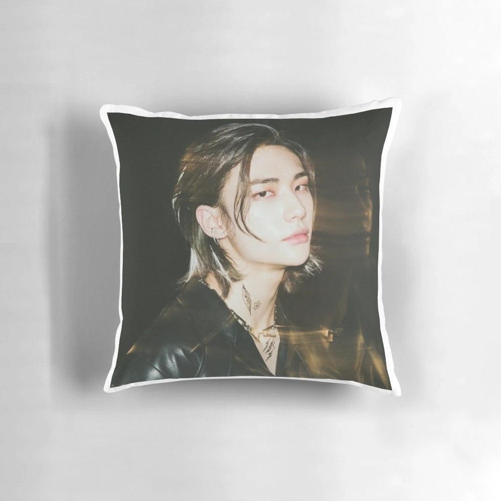 Hyunjin-inspired Stray Kids pillow featuring the K-pop idol's image
