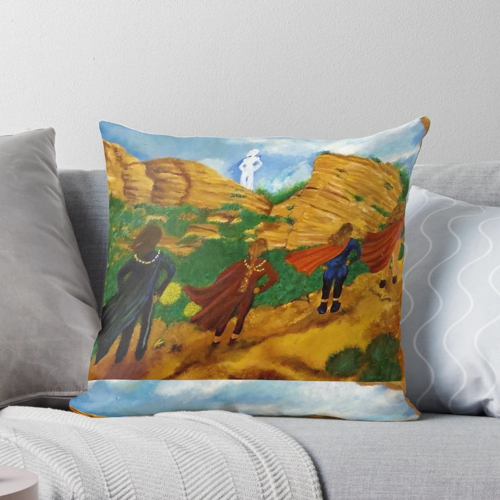 I Can Do Anything" Women Superhero Courage Pillow