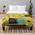 I Fall Apart Inspired Plush Blanket with Abstract Art