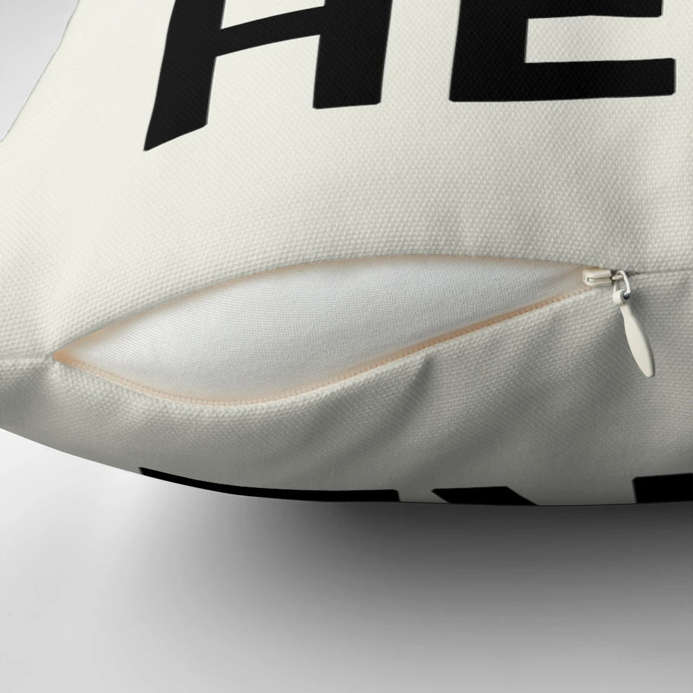 "I Had Sex Here" custom pillow with intimate bedroom saying