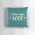 "I Love You 3,000" Avengers Endgame-inspired Tony Stark pillow